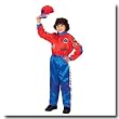 jr. Champion Race Car Driver Costume size 2/3 Red Blue