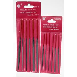 SE-Needle-File-Set-6-x-100mm-6-x-140mm-Dipped-Handles