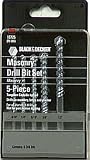 Black & Decker #16748 5PC Bullet Mason Bit Set