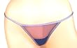 Ladies Mesh Triangle Thong in Navy or Gold. See Description.