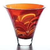 Waterford Evolution by Waterford Red and Amber Bowl 10