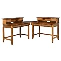 Jamaican Bay 5pc Student Desk Set - Soft Mahogany(Desk: 26 x 42 x 30, Hutch: 10.5 x 42 x 8.75, Corner: 26 x 26 x .75)