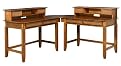 Jamaican Bay 5pc Student Desk Set - Soft Mahogany(Desk: 26 x 42 x 30, Hutch: 10.5 x 42 x 8.75, Corner: 26 x 26 x .75)