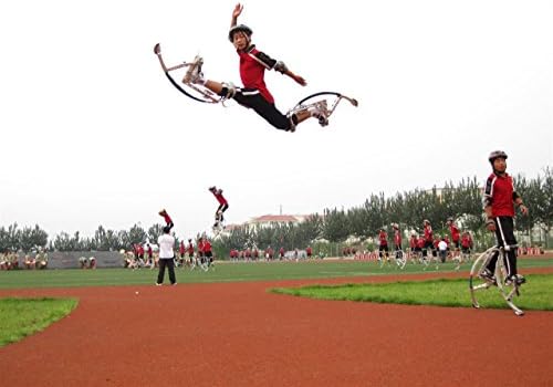 Up Jumper Adult Kangaroo Shoes Jumping Stilts Men Women Fitness Exercise (155~200 Ibs/70~90kg) Bouncing shoes (silver)