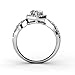 Tk Beauty Swarovski Elements 18k White Gold Plated Heart Shape Crystal Engagement Ring