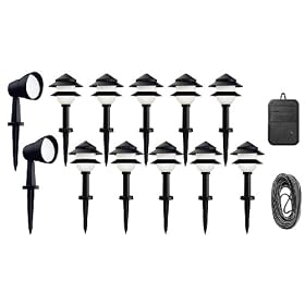 Moonrays 95540 Low Voltage Path Lighting Kit with Power Pack