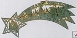 Zoom Produkt-Bild: Sternschnuppe 10 LEDs Holz diverse Dessins, Modell:3