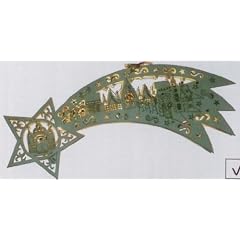 Sternschnuppe 10 LEDs Holz diverse Dessins, Modell:3