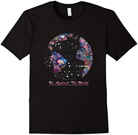 Men's Us Against The World shirt -High quality - original Medium Black