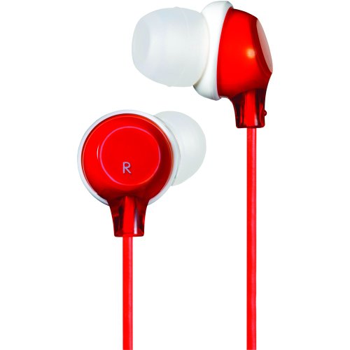 JVC HAFX22R Clear in Headphones (Red)