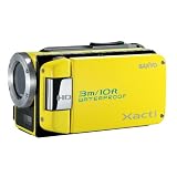 Sanyo VPC-WH1 High Definition Waterproof Flash Memory Camcorder w/ 30x Optical Zoom (Yellow)