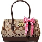 AUTHENTIC COACH HAMPTONS MADELINE TOTE 11557 (Khaki/Mahogany)