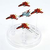 Space Battleship Yamato Mechanical Collection Part 3 - Electra Bomber Wing (Red) - Wing of 5 Ships