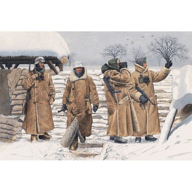 Dragon 135 German Infantry in Wachtmantel Leningrad 1943 4 Figures Set