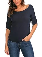 Bleu Marine Camiseta Manga Larga Jade (Azul Marino)