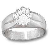 Penn State Lion Paw Ring Sz 6 1/2 Pendant (Silver)