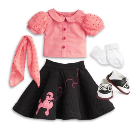 American Girl Maryellen's Poodle Skirt Outfit