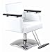 "Garland" White European Styling Chair with Square Base