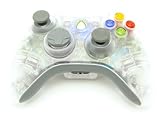 Xbox 360 8 MODE Rapid Fire Controller CLEAR Shell with BLUE Leds for Black Ops COD4 COD5 MW2