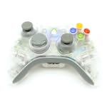 Xbox 360 8 MODE Rapid Fire Controller CLEAR Shell with BLUE Leds for Black Ops COD4 COD5 MW2