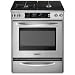 KitchenAid Architect Series II: KDSS907SSS 30'' Slide-In Dual Fuel Range with 15,000 BTU Triple Tier