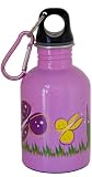 EcoUsable 10oz Stainless Steel Bottle - Pink Butterflies