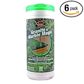 Magic Complete Marble And Granite Cleaning Cloths, 30-Count Box (Pack of 6)