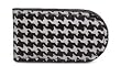 Houndstooth Leather Moneyclip