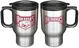 Arkansas Razorbacks Stainless Steel Travel Mug (Set of 2)
