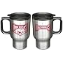 Arkansas Razorbacks Stainless Steel Travel Mug (Set of 2)