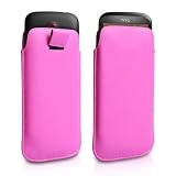 HTC Desire C PU Leather Pink Pouch Case Coverby Yousave Accessories�