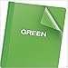 Oxford Clear Front Report Covers, Letter Size, Green, 25 per Box (55807)