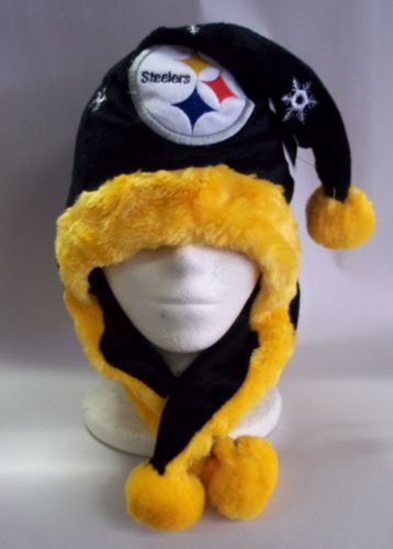 Pittsburgh Steelers NFL Official Team logo Stadium Dangle Santa Hat *NEW ITEM*