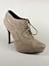 Lace-Up Suede Pointed Toe Bootie