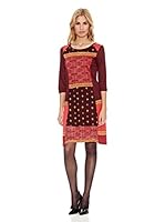 Peace & Love Vestido Flamingos (Granate)