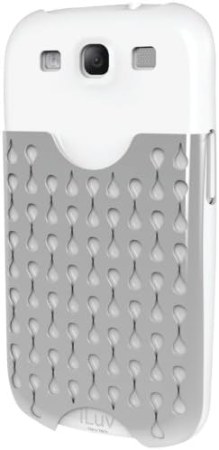 iLuv iSS247WHT Samsung Galaxy S III Frill Hardshell Case with Pocket - 1 Pack - Retail Packaging - White