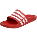 41FwcFH1NaL. SL160  adidas Duramo Slide Sandal,Red/White/Red,11 M US Womens/9 M US Mens