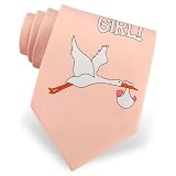 Its a Girl - Stork by Wild Ties pink polyester ties