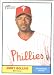 2010 Topps Heritage Baseball Card # 103 Jimmy Rollins - Philadelphia Phillies - Mint Condition - MLB Trading Card Shipped In Protective ScrewDown Display Case!