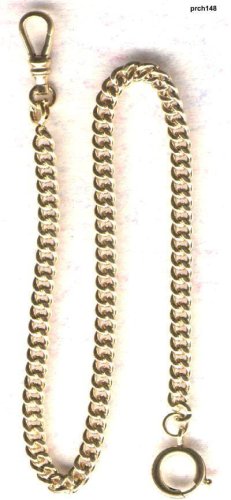 #148 Gold Filled Watch Chain--Made in USA Quality 14KGF with Small Spring Ring-New Stock