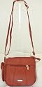 Leather Flap over cross body / shoulder bag by Lorenz
