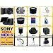 Sony Alpha Nex-5 Interchangeable Lens Digital Camera (Black) with Sony E-series 18-55mm F/3.5-5.6 OSS Lens W/shade + 8gb Huge Accessories Package