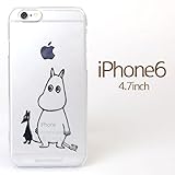iPhone6 ケース カバー ムーミン iPhone 6 / 4.7 インチ inch キャラクター ハード クリア タイプ / ムーミン & ソフス