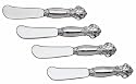 Arthur Court Fleur-De-Lis Spreader, Set of 4