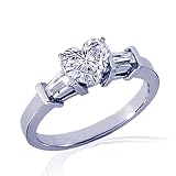 1.30 Ct Heart Shaped Diamond Engagement Ring 14K SI3-G COLOR CUT-VERY GOOD 1.30 Ct Heart Shaped Diamond Engagement Ring 14K SI3-G COLOR CUT-VERY GOOD
