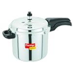 Prestige Deluxe Stainless Steel Pressure Cooker, 5.5 Liters