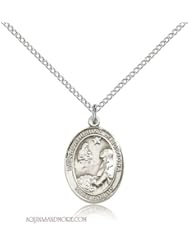 St. Catherine of Bologna Medium Sterling Silver Medal