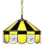 Imperial Pittsburgh Steelers Licensed 16-Inch Diameter Stained Glass Pub Light