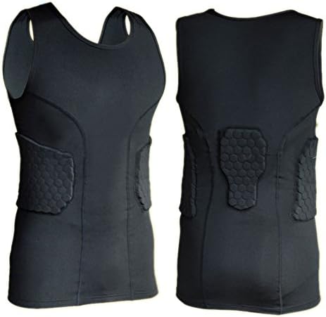 Men's Basketball Soccer Shock Honeycomb Padded Sleeveless Shirt Vest