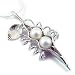Price Comparison : Two Peas in a Pod Necklace - Sterling Silver with White Freshwater Pearls